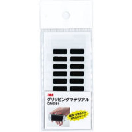 グリッピングマテリアル シリーズ　ＧＭ６４１Ｓ　5mm×15mm　角丸　ブラック２０枚入