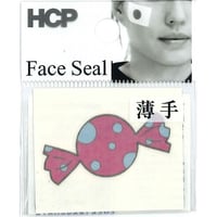 ハロウィンフェイスシール　ＦＡＨＡ－０２２　キャンディー　45mm×40mm