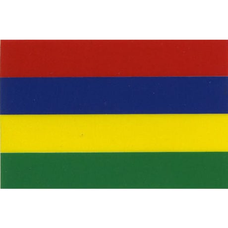 スコッチカル国旗シール　モーリシャス　Ｓサイズ　16mm×24mm