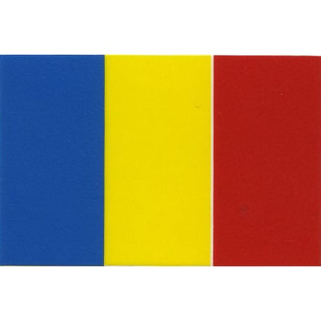 スコッチカル国旗シール　ルーマニア　Ｓサイズ　16mm×24mm