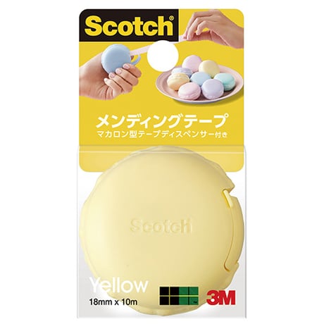 スコッチ® メンディングテープ マカロン型テープディスペンサー付