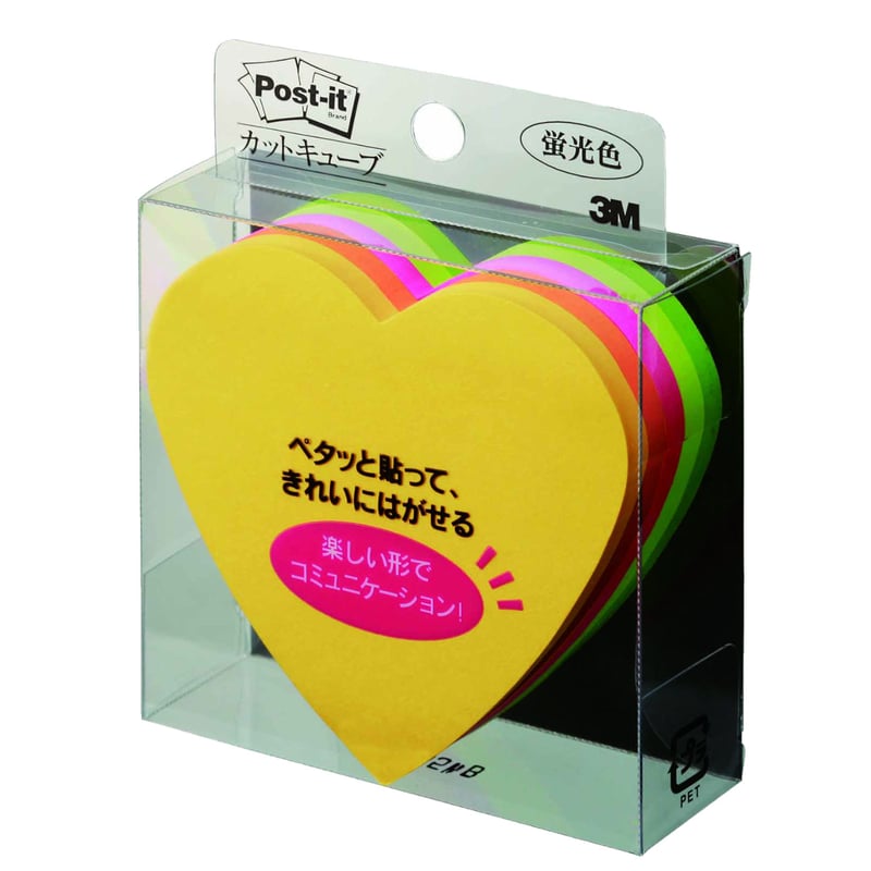 ふせん製品 カットキューブ CC-31 ハート 72mm×72mm ふせん製品 カットキューブ CC-31 ハート 72mm×72mm