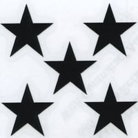 ＜スコッチライト＞星型シール　反射タイプ　６８０-８５ＳＴ３３mm　ブラック　５個入