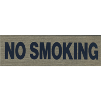 ステンレスサインプレート　ＳＴ－Ｃ００１　１㎜厚　粘着テープ付　５０㎜×１６０㎜　ＮＯＳＭＯＫＩＮＧ