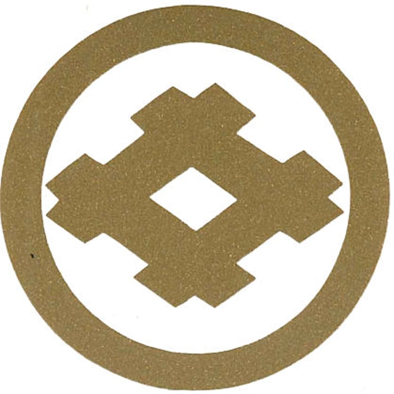 スコッチカル家紋シール 丸に井桁 SCK－006 金 約35mm | HCP