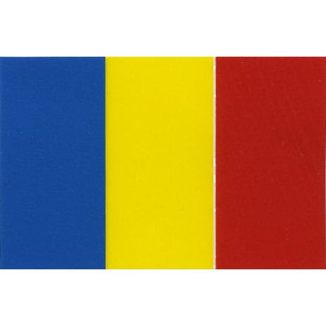 スコッチカル国旗シール　チャド　Ｌサイズ　100mm×150mm