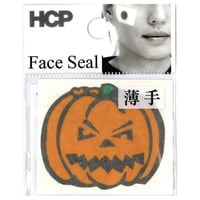 ハロウィンフェイスシール　ＦＡＨＡ－００５　かぼちゃ５　45mm×39mm