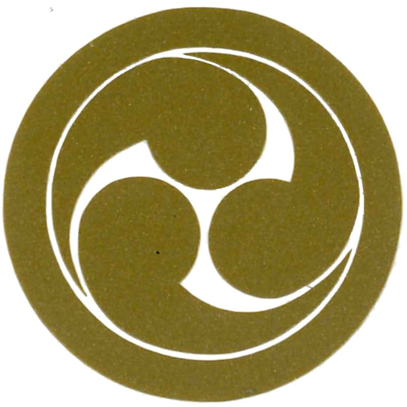 右三つ巴（丸なし） 家紋画像参照用 NO34983 画す