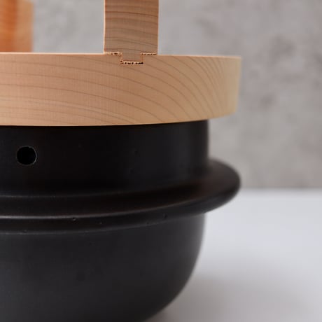 日常茶飯器　羽釜  ３合ごはん鍋（内蓋付)