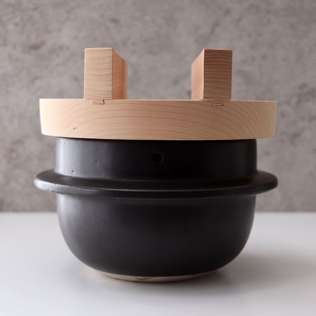 日常茶飯器　羽釜  ３合ごはん鍋（内蓋付)
