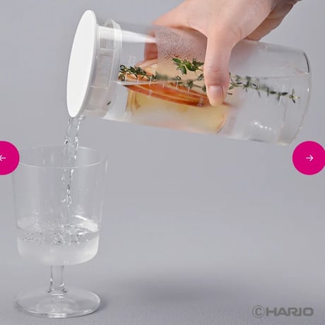 HARIO SLOWRA 耐熱ガラス フルーツピッチャー 700mL