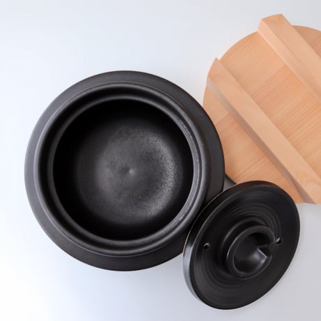 日常茶飯器　羽釜  ３合ごはん鍋（内蓋付)