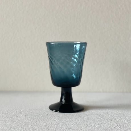 星耕硝子 短脚ワイングラス・角・モール