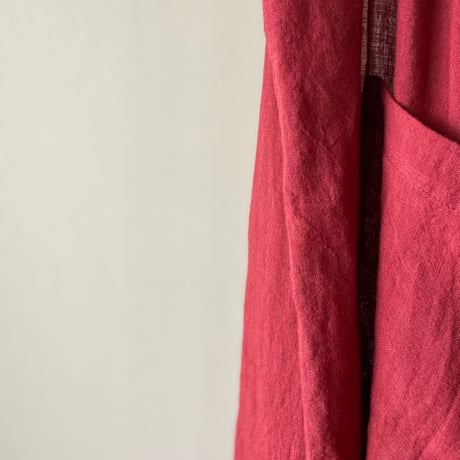 Zero Apron Linen 2025　red