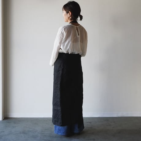 Zero Apron Linen BK