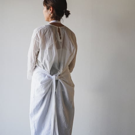 Zero Apron Linen WH