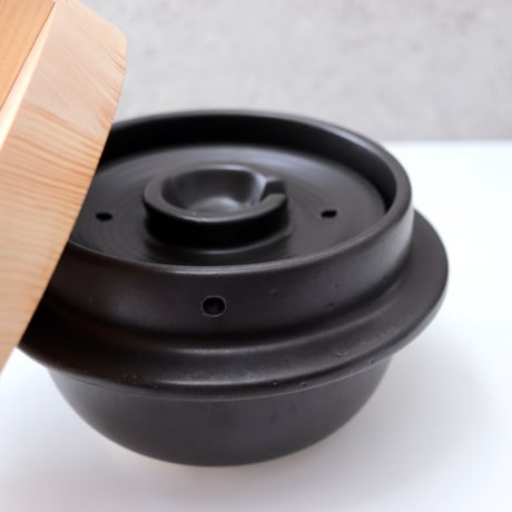 日常茶飯器　羽釜  ３合ごはん鍋（内蓋付)