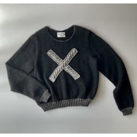 X Sweater Black (バツセーター黒）