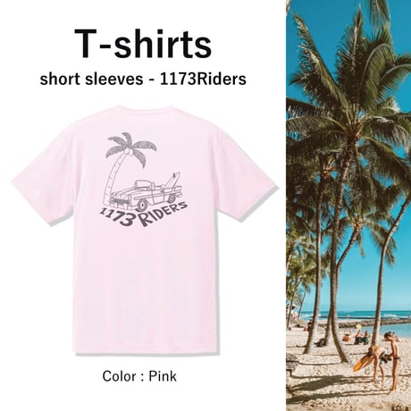 【メンズ】T-shirts "1173Riders" - Pink