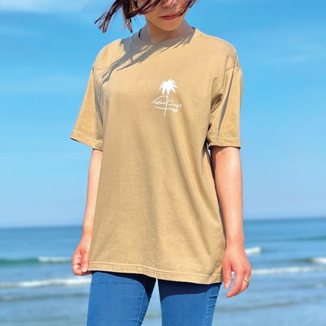 T-shirts "Palm tree" - Khaki beige
