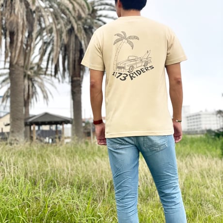 【メンズ】T-shirts "1173Riders" - Right Brown