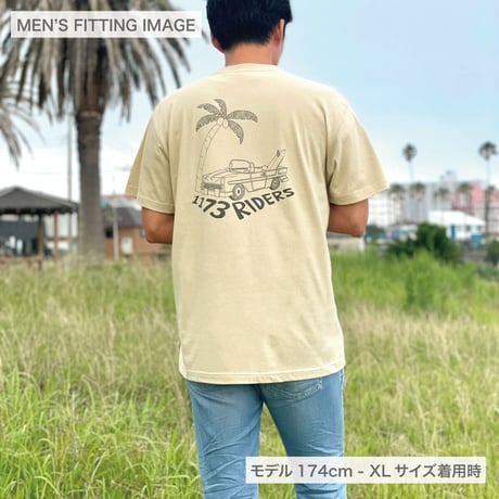 【メンズ】T-shirts "1173Riders" - Right Brown