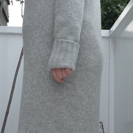 pappus saddle raglan dress サドルラグランニットドレス