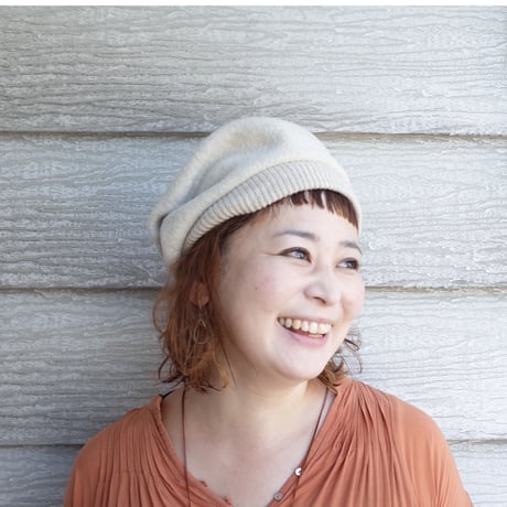 mature ha.  タックギャザーリブ ラムベレー beret tuck&gather rib lamb