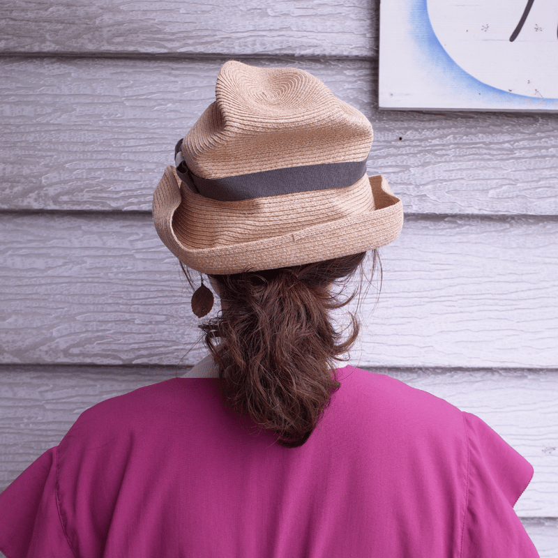 mature ha. ボックスハット BOXED HAT raffia 11cm brim p