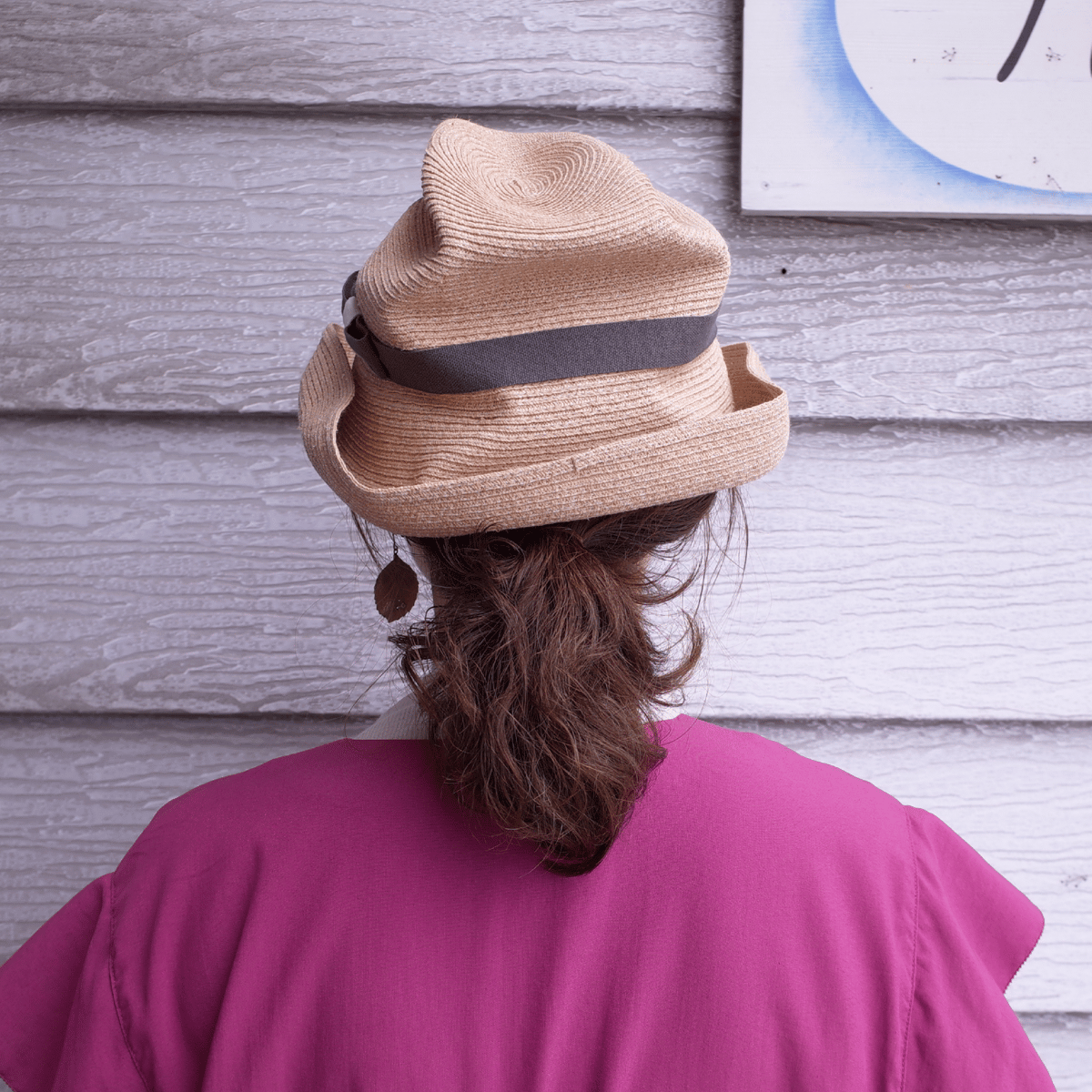 mature ha. ボックスハット BOXED HAT raffia 11cm brim p