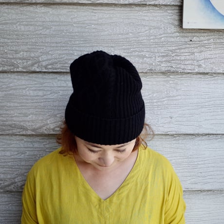 mature ha. エコプレミアプリーツニットキャップ アラン eco premiere pleats knit cap aran