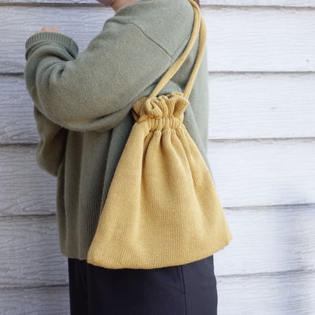 eccomin ニット巾着bag