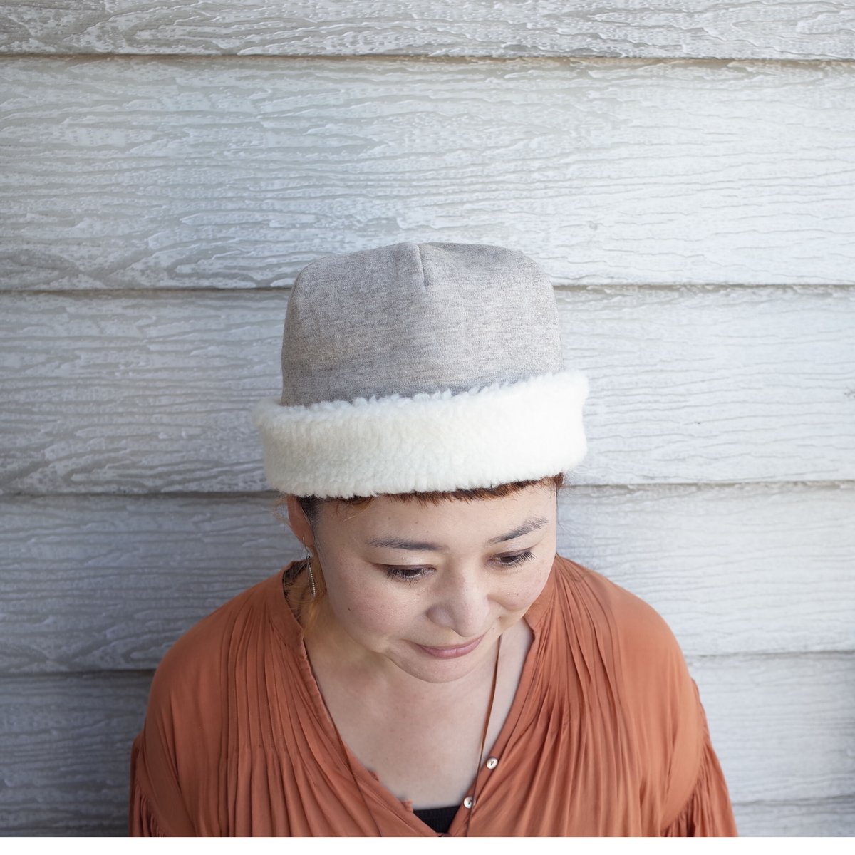 mature ha. オーガニックコットンフードキャップ hood cap organic cotton