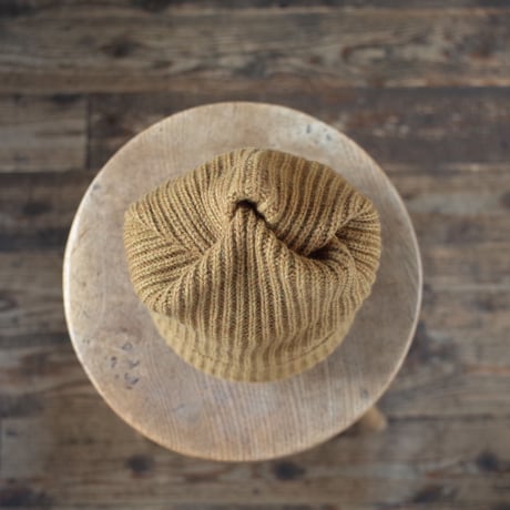 mature ha.  プリーツニットキャップ pleats knit cap