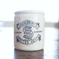 イギリス J.SAINSBURY'S POTTED MEATS アンティークボトル