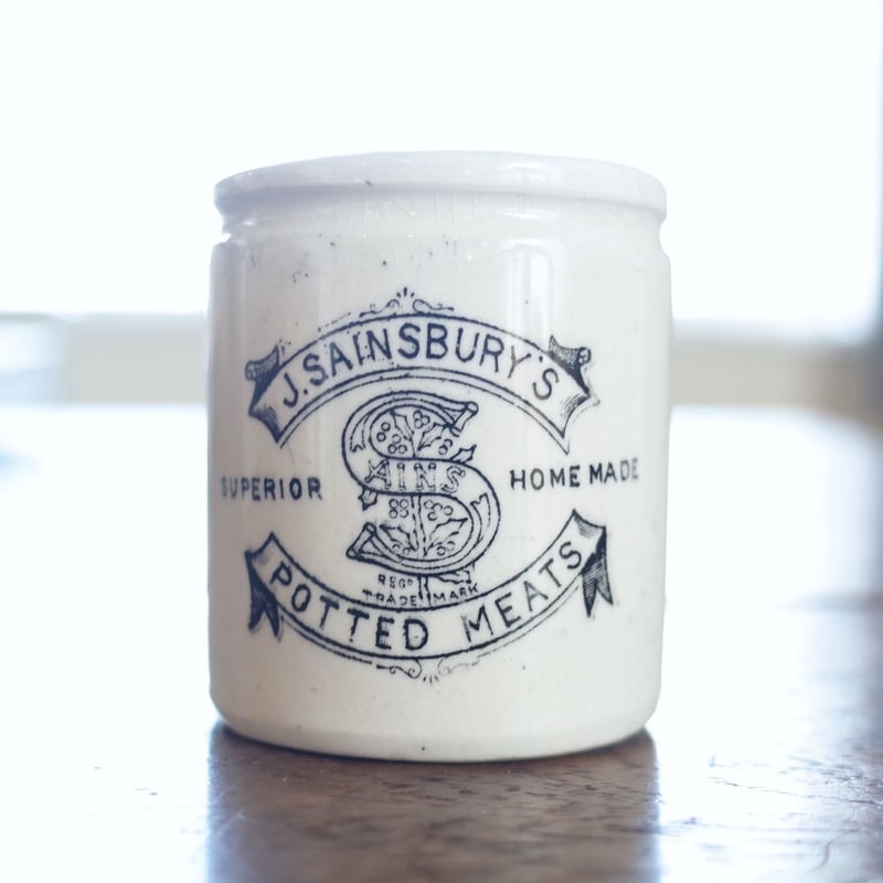 イギリスアンティーク ポッテットミートジャー  POTTED MEAT イギリスアンティーク ポッテットミートジャー HOME POTTED MEAT