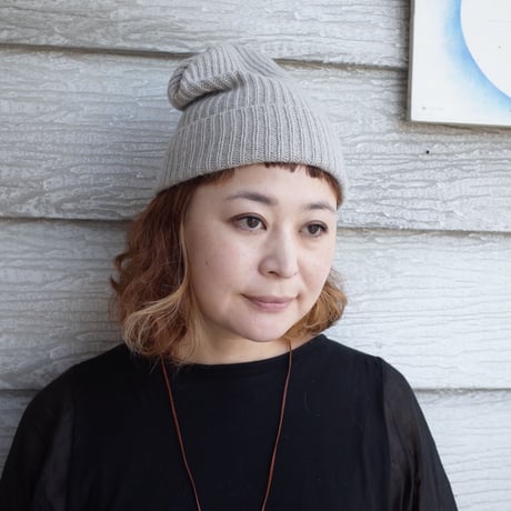 mature ha.  プリーツニットキャップ pleats knit cap