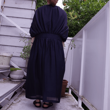 Porter des boutons コクーンワンピース（カラー：ネイビー）