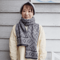 ラトヴィア  メリノwoolマフラー