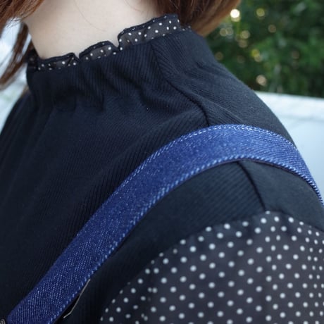 Porter des boutons コットンシルクスリーブプルオーバー