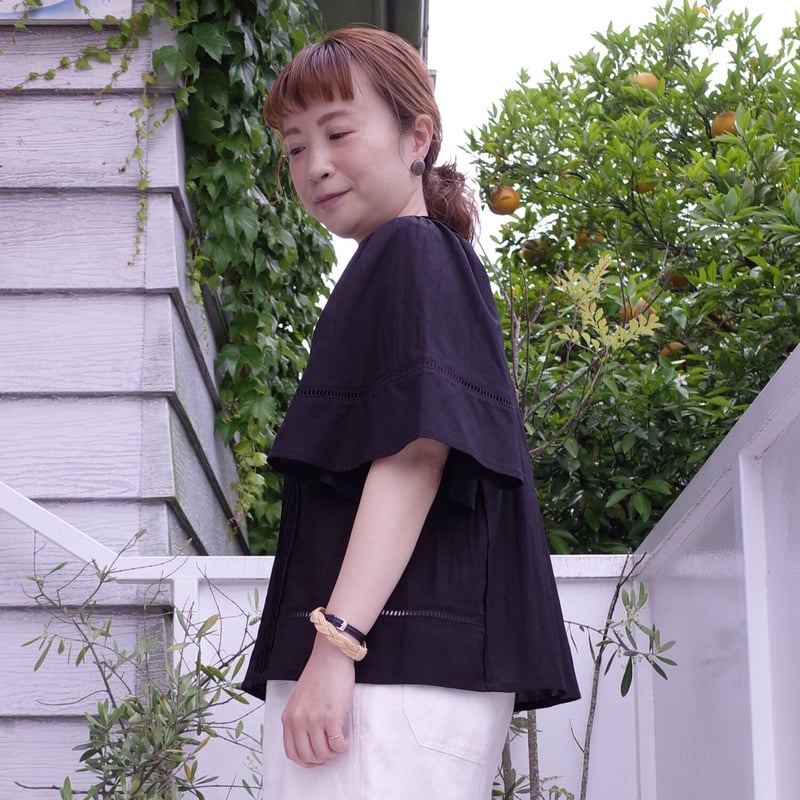 porter des boutons❣️現行品 フリルカラーバスクシャツ 2024 Autumn