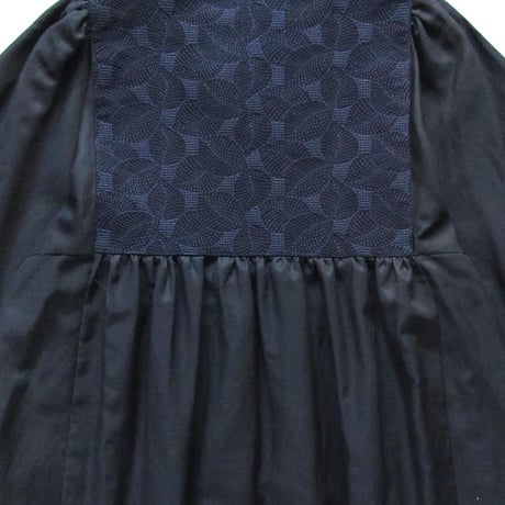 【Porter des boutons カフタンドレス】ネイビー