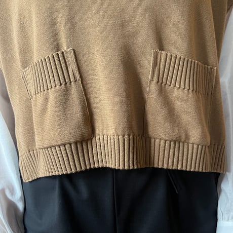 Porter des boutons コットンベスト