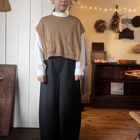 Porter des boutons コットンベスト