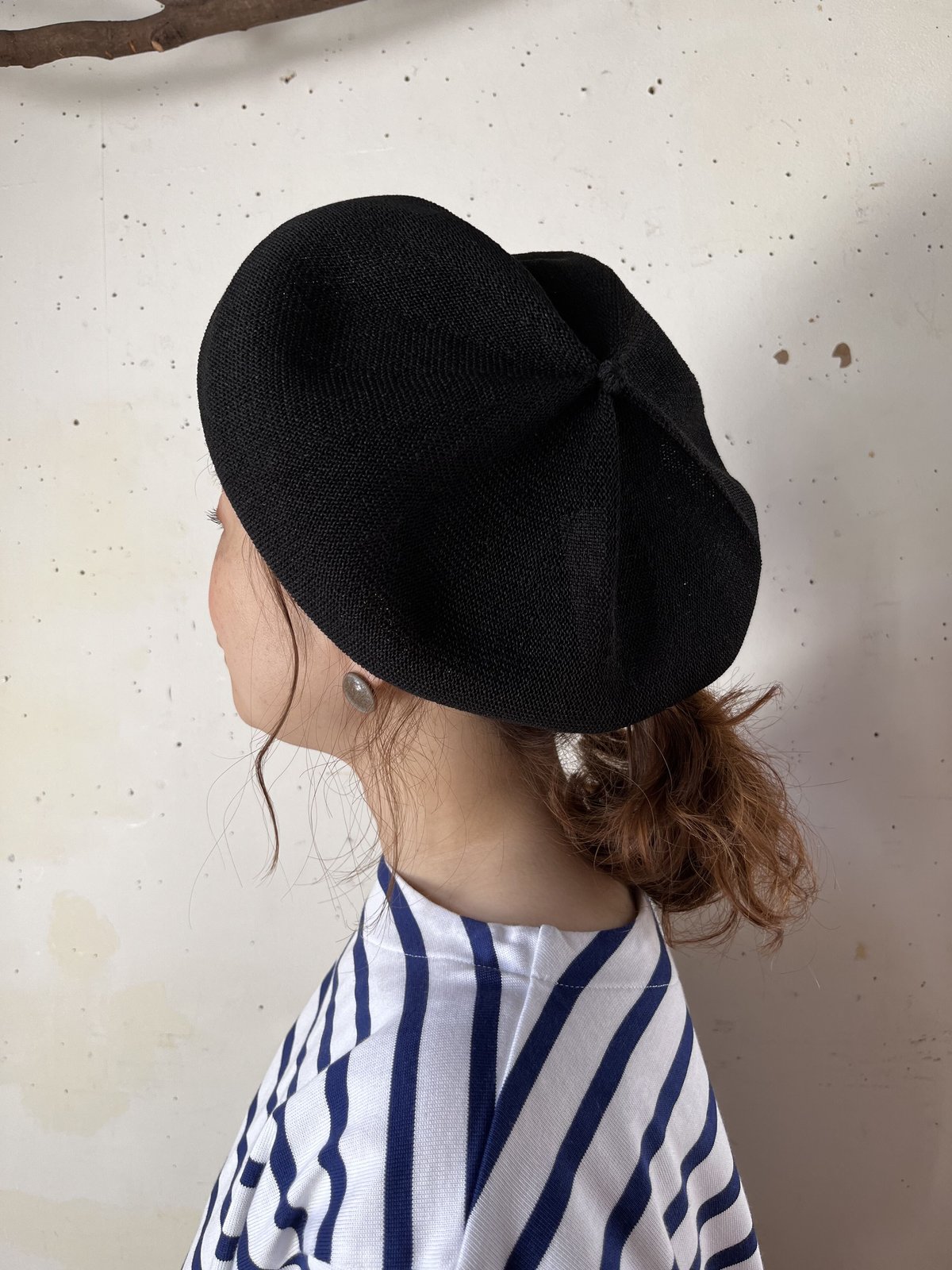 mature ha. シルクベレー beret top gather big silk(カラー mature ha. シルクベレー beret top gather big silk(カラー