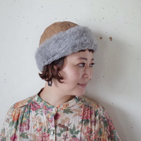 mature ha. キルティングフードキャップ hood cap quilting
