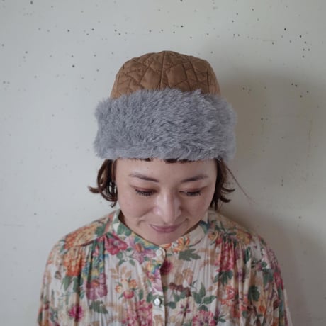 mature ha. キルティングフードキャップ hood cap quilting