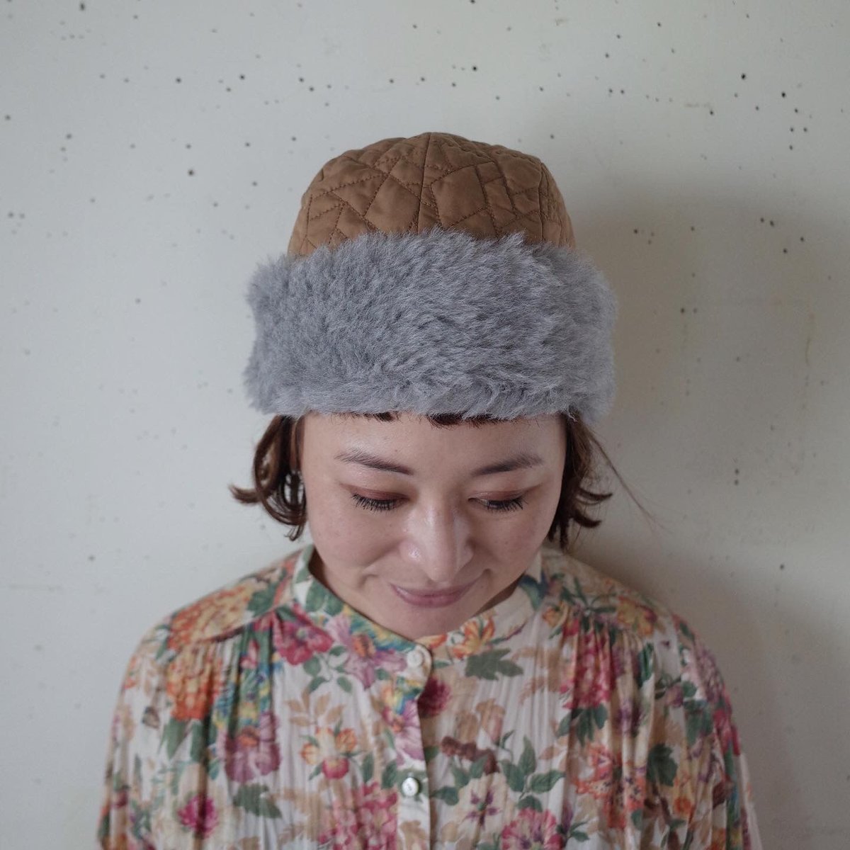 mature ha. キルティングフードキャップ hood cap quilting | moln