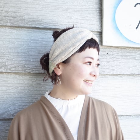 eccomin リバーシブルknitヘアバンド