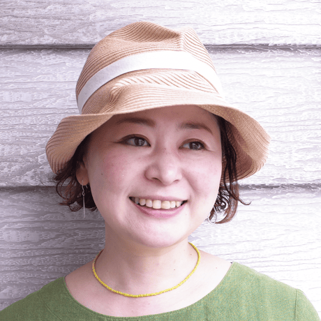 mature ha. BOXED HAT 11cm brim plain tape（natural ×ivory）paper